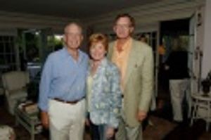 Mickey Straus, Guild Hall Chairman with Sue and Len Sucsy Photo