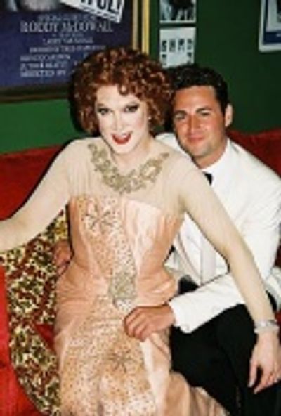 Charles Busch (Auntie Mame) and
Max von Essen (Adult Partick)
 Photo