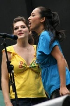 Erin Crosby and Marie-France Arcilla Photo