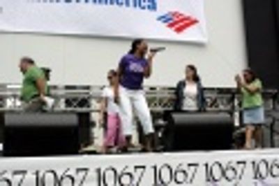 Angela Robinson and audience members Photo