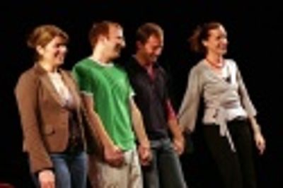 Heidi Blickenstaff, Hunter Bell, Jeff Bowen and Susan Blackwell
 Photo