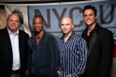 Kevin Chamberlin, Thos Shipley, Michael Cerveris and Cheyenne Jackson Photo