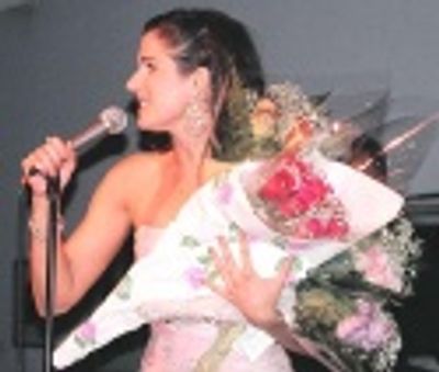 FOUR (!!!) Standing Ovations and Several Dozen Flowers capped Stephanie's night off a Photo