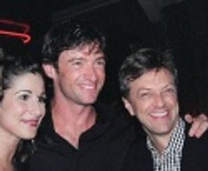 Stephanie, Oz co-star (and TONY award-winner)
Hugh Jackman who came to cheer her on, Photo