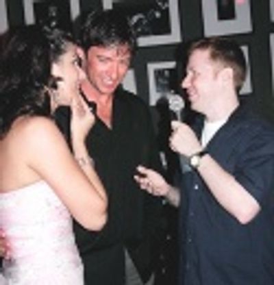 Stephanie and Hugh being interviewed by Ken Klieber of That's Kentertainment  Photo