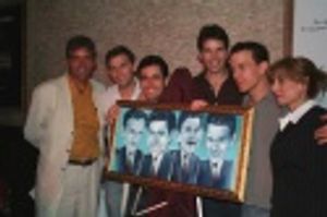 Bruce Dimpflmaier (Tony DiNapoli's General Manager), Daniel Reichard, John Lloyd Youn Photo