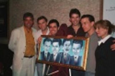 Bruce Dimpflmaier (Tony DiNapoli's General Manager), Daniel Reichard, John Lloyd Youn Photo