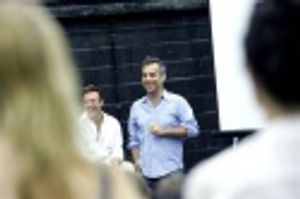 Choreographer Wayne Cilento and director Joe Mantello Photo