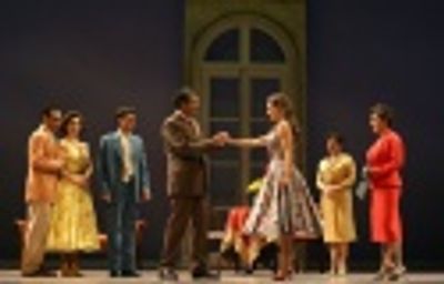 (l to r) Jonathan Hammond as Giuseppe Naccarelli, Laura Griffith as Franca Naccarelli Photo