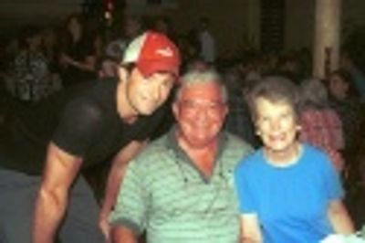 Hugh with Dad and Step Mom Photo