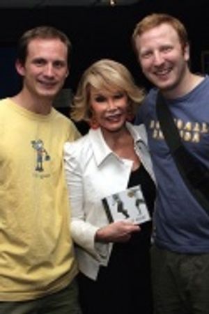 Jeff Bowen, Joan Rivers and Hunter Bell Photo