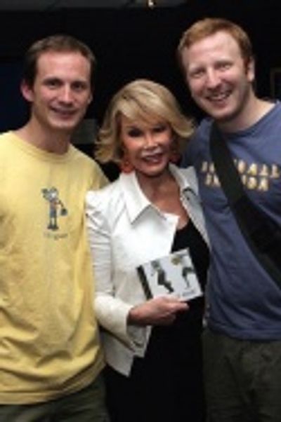 Jeff Bowen, Joan Rivers and Hunter Bell Photo