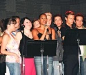 Kearran Giovanni leading the cast in "Here's Where I Stand" Photo