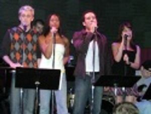 
Michael, Kearran, Aaron and Jenna open the
show with "Poor Child" Photo