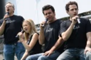 Martin Vidnovic, Sara Jean Ford, Burke Moses and Santino Fontana Photo