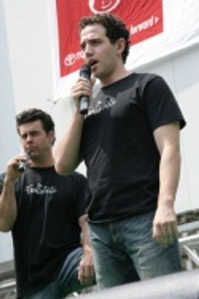 Burke Moses and Santino Fontana Photo