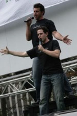 Burke Moses and Santino Fontana Photo
