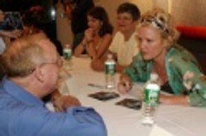 Christine Ebersole with a fan Photo