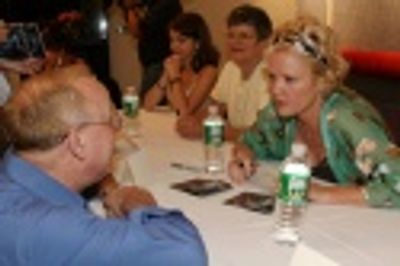 Christine Ebersole with a fan Photo
