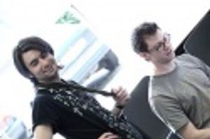 Jon-Paul Hevey and composer/lyricist Grant Olding Photo