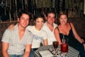 Former Hairhopper Adam Fleming is joined by current Hairspray cast members Jenn Gamba Photo