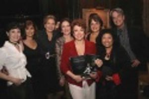A CHORUS LINE reunion: Bebe Neuwirth, Susan Danielle,
Denise Boockvor, Kelly Bishop, Photo