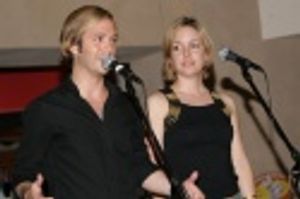 Danny Calvert and Molly Laurel singing "Reaching Out for Tomorrow" from White Noise Photo