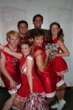 David Leidholdt (NYMF, Sr. Associate Producer) with the NYMFettes--Drew Little, Stefa Photo