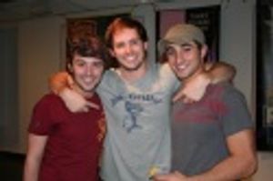 Daniel Calvert, Andrew Call (upcoming High Fidelity) and Eric Schneider (Altar Boyz) Photo