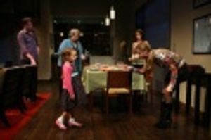 Christopher Evan Welch, Jayne Houdyshell, Ada-Marie L. Gutierrez (child in foreground Photo