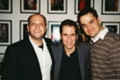 Isaac Hurwitz (NYMF Executive Producer), Seth Rudetsky (NYMF Broadway Idol Host) and  Photo