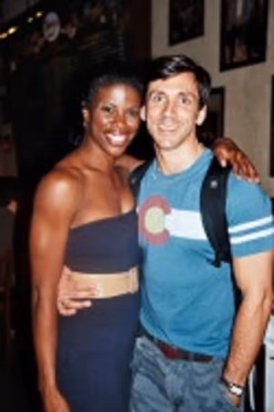Deidre Goodwin (Sheila) and Michael Berresse (Zach) Photo