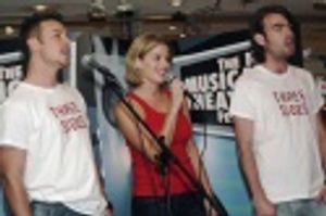 Mark McGee, Caroline Sheen and Jon-Paul Hevey Photo