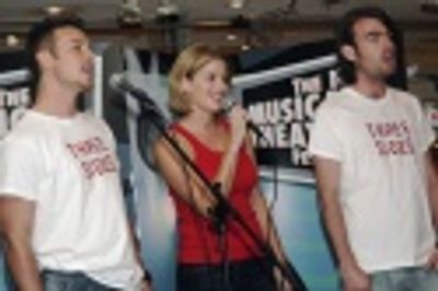 Mark McGee, Caroline Sheen and Jon-Paul Hevey Photo