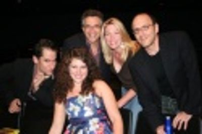 Seth Rudetsky, Jaimie Mayer, Chip Zien, Marin Mazzie and Lonny Price Photo