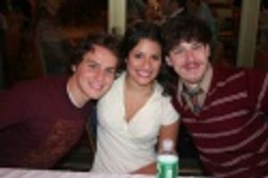 Jonathan Groff, Lea Michele and Jonathan Gallagher Photo