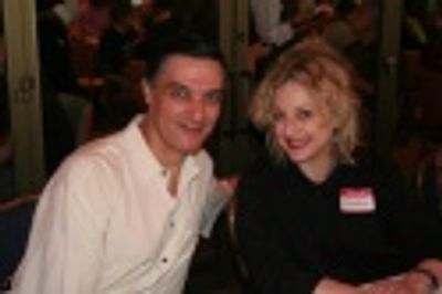 Robert Cuccioli and Carol Kane Photo