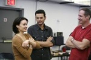 Carla Gugino, Wayne Wilcox and Mark Brokaw Photo