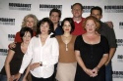 (left to right) Karen Walsh, Blythe Danner, Sandra Shipley, Gale Harold, Carla Gugino Photo