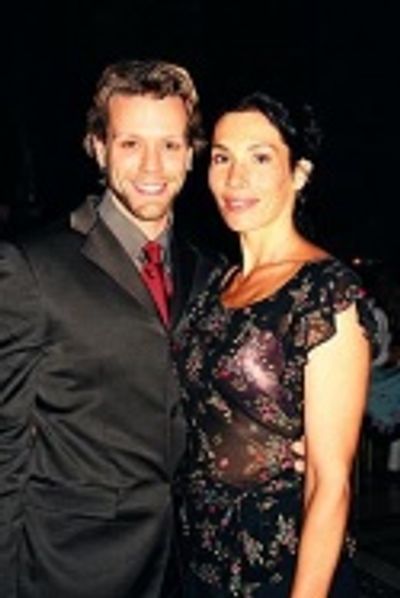 Adam Pascal (Radames) and wife Cybelle  Photo
