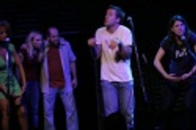 Asmeret Ghebremichael, Sarah Saltzberg, Jason Kravitz, Greg Reuter, and Nicole Parker Photo