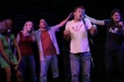 Asmeret Ghebremichael, Sarah Saltzberg, Jason Kravitz, Greg Reuter, and Nicole Parker Photo