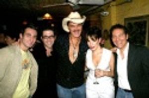 Scott Nevins, Ben Rimalower, Randy Jones, Leslie Kritzer and Michael Feinstein Photo