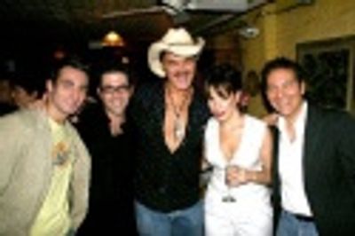 Scott Nevins, Ben Rimalower, Randy Jones, Leslie Kritzer and Michael Feinstein Photo