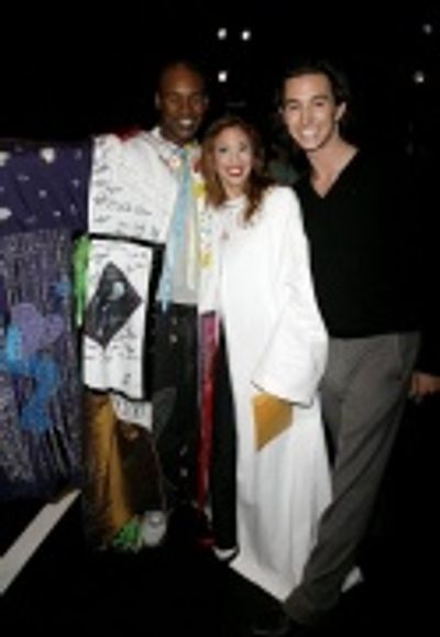
Ramon Flowers (Gypsy Robe Winner for Hot Feet), Lorin Latarro and Andy Pellick Photo