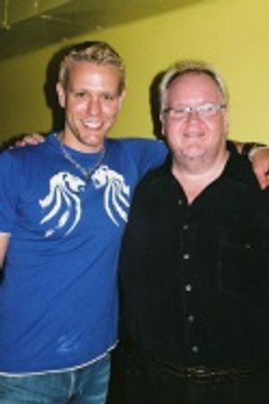 Adam Pascal with the Metropolitan Room's Lennie Watts Photo