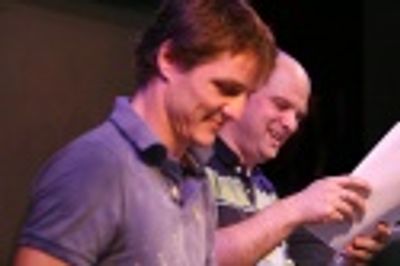 Pedro Pascal and director Carl Andress Photo