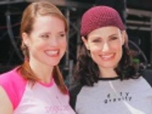
Oz's favorite team, Jennifer Laura Thompson and Idina Menzel Photo