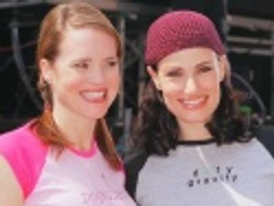 
Oz's favorite team, Jennifer Laura Thompson and Idina Menzel Photo