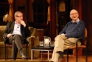 Guthrie Artistic Director Joe Dowling and Neil Simon in an "In Conversation" on stage Photo